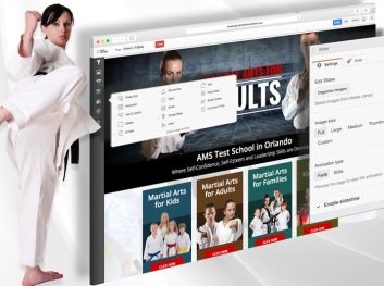 martial arts website design